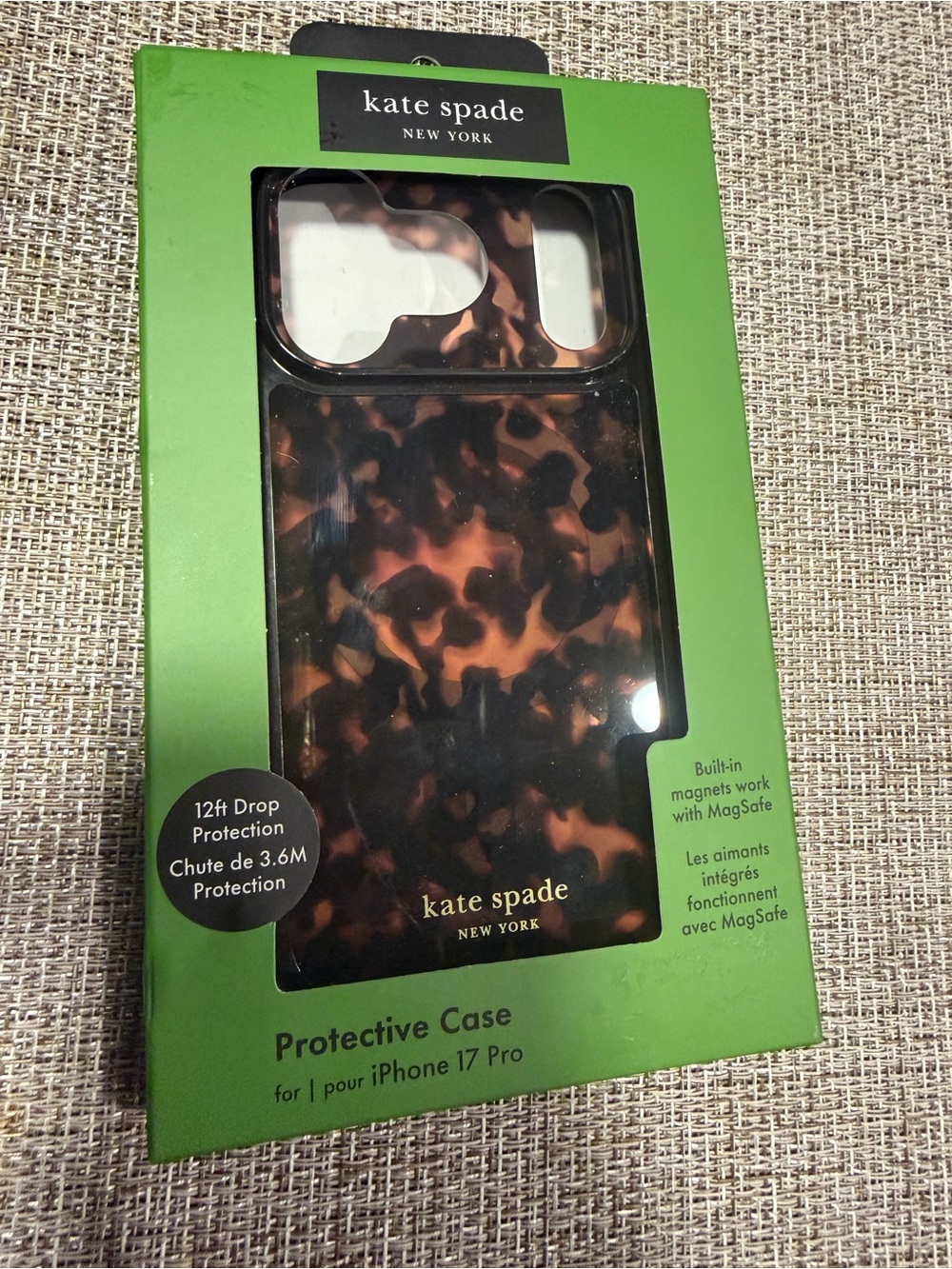 kate spade New York Tortoiseshell MagSafe iPhone Case - Brown & Black